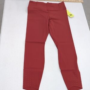 All in Motion Red and Orange Leggings with Wide Waistband